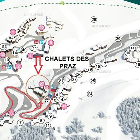 Шале Les Des Praz - Les Praz - 8/10 Pers - Plagne Villages - Chpra114 Mae-8394 Ла-Плань